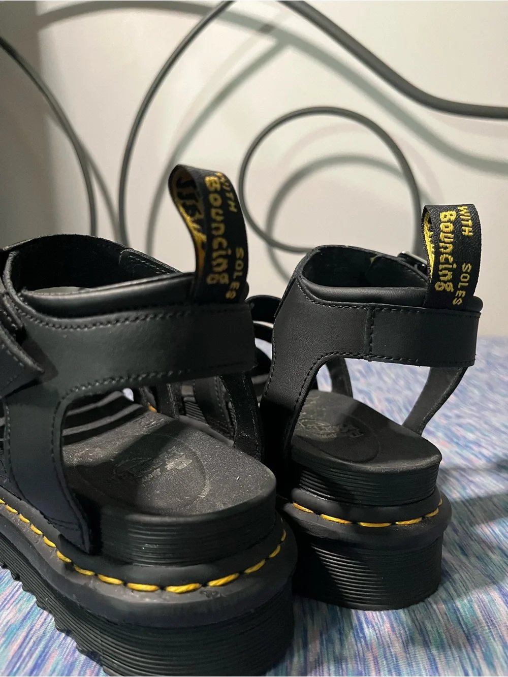 Dr. Martens black Blaire gladiator bouncing soles sandals women’s size 8